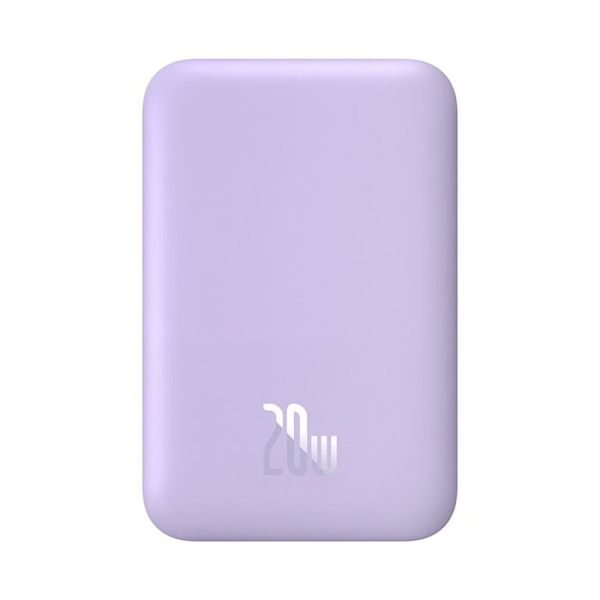 Baseus - Mini Air extern batteri (P10059002513-00) - Typ-C, MagSafe-laddning, 20W, 6000mAh, med Typ-C-kabel, 30cm - Lila