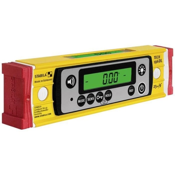STABILA TECH 196 DL 19831 digitalt vattenpass - Antisladdsystem - Bärväska ingår