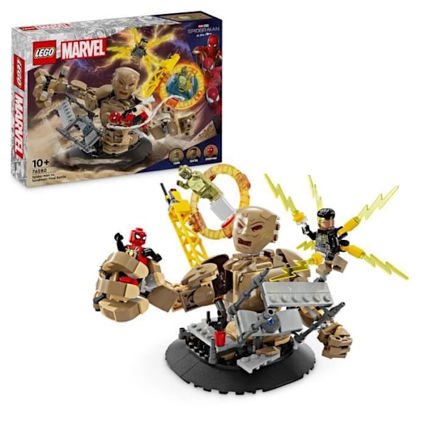 LEGO® 76280 Marvel Spider-Man vs. Sandman: The Final Battle, Toy with Superhero Minifigures Flerfärgad