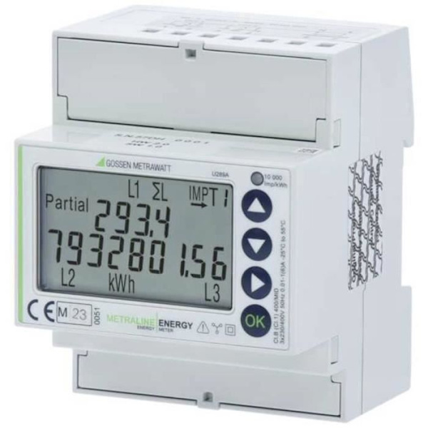 Energimätare - GOSSEN METRAWATT - METRALINE ENERGY - Certifierad MID - Kompakt format - Trefas