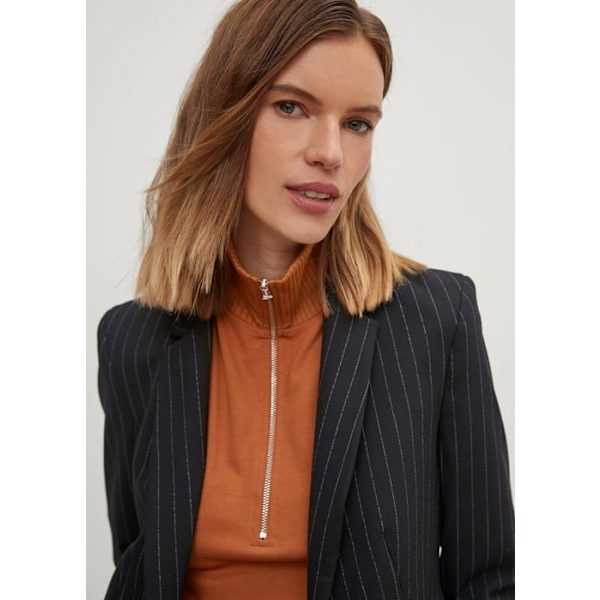 Jacka - ärtkappa - kappa - kavaj Comma - 2110664 - Langarm Damblazer Svart 40