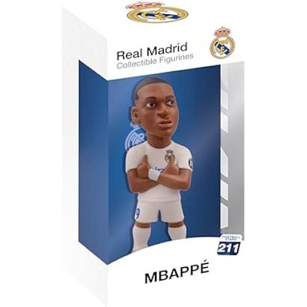 Figurin - MINIX - MN18451 - Mbappé - Real Madrid - 12 cm - Present till fotbollsfans Flerfärgad