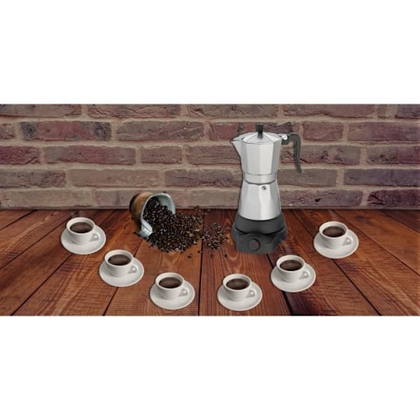 Italiensk espressobryggare 6 koppar 480W