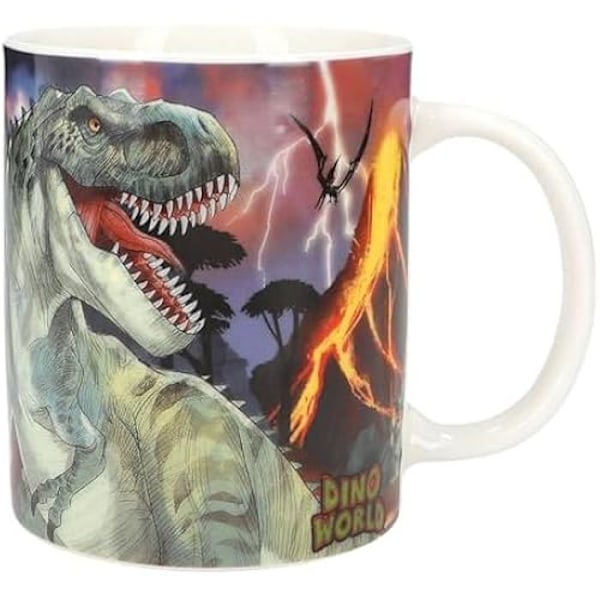 Tasse - DEPESCHE - Dino World - Porcelain - 320 ml - Design Dinosauer Flerfärgad