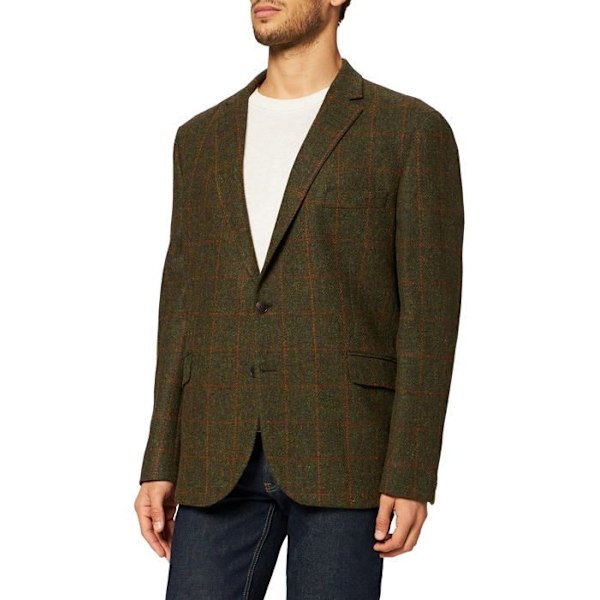 Jacka - peacoat - kappa - kavaj Hackett london - HM443011 - Green Tweed Wpane herrjacka Grön 6ah/korn M