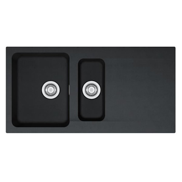 FRANKE 114.0286.461 OID 651 diskbänk i Tectonite, Onyx - 114.0286.464