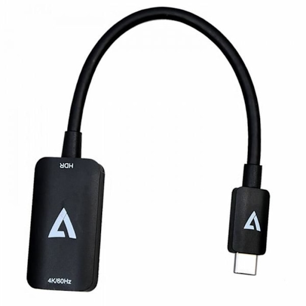 USB C till HDMI Adapter V7 V7USBCHDMI4K60HZ Svart 4K Ultra HD