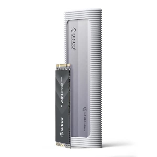 Cage SSD - ORICO - AXM2S-G2-V1 - M.2 NVMe/NGFF - USB-C 6 Gbit/s - Elegant grå