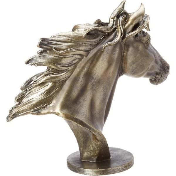 Staty - Design Toscano - QS252 - Mäktig häst - Flerfärgad - 38 x 14 x 33 cm Flerfärgad