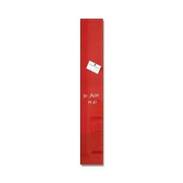 Sigel GL104 Artverum Glasmagnetskiva 12 x 78 cm - Röd