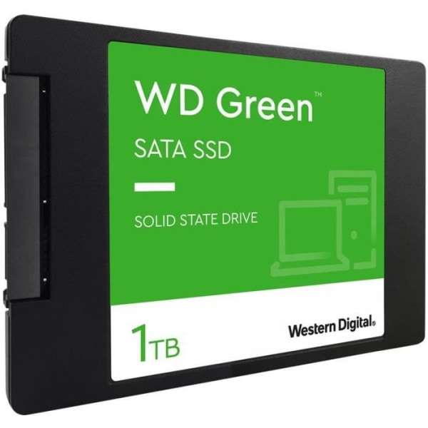 WESTERN DIGITAL - Grön - Intern Solid State Drive - 1 TB - 2,5" - WDS100T3G0A