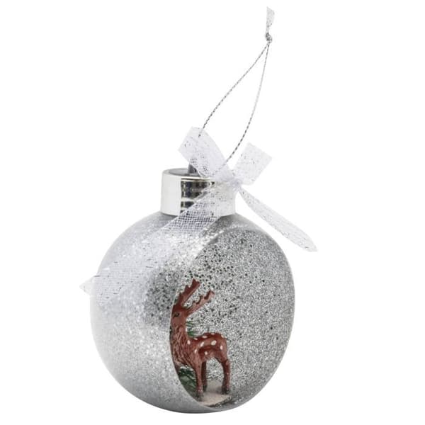 Lysande ornament WERKA PRO Glittrande ren Orange glitter