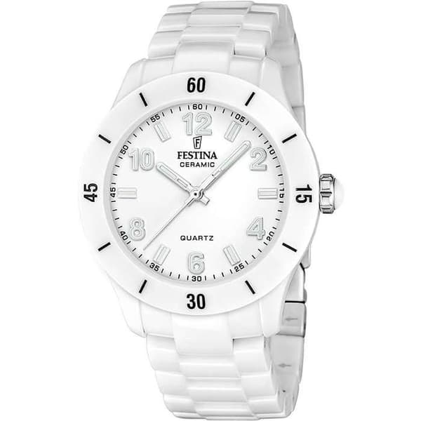 Klocka - Vit Keramik - Festina - F20720/1