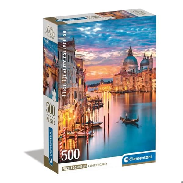 Pussel 500 bitar + affisch: Venedig Illuminé