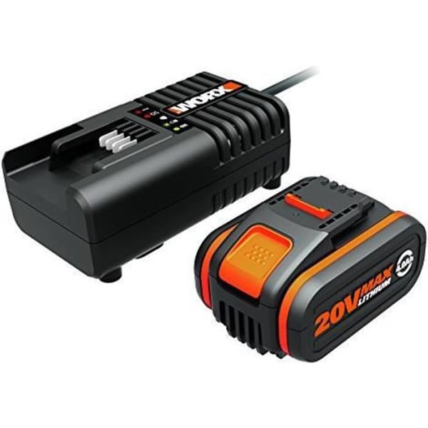 Worx Power Share Set med 20 V-4000 mAh Li-Ion Battery Plus-laddare, 1 st, wa3604 WA3604