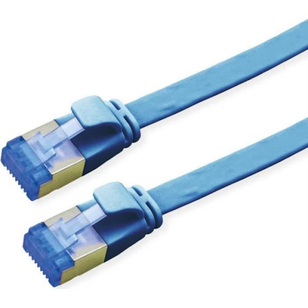VALUE Patchkabel Kat.6A (Klass EA) FTP, extra-flach, blå, 0,5 m () - 21.99.2150