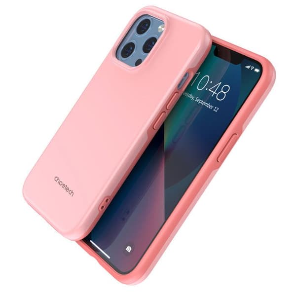 Mobilskal - Choetech - iPhone 13 Pro - Stötsäker - Made For MagSafe - Rosa Ros
