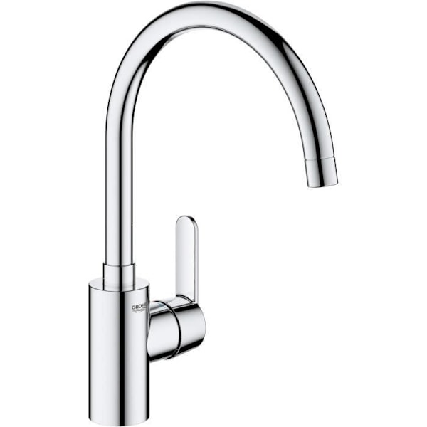 Köksblandare - GROHE Get - Krom - C-pip - Hög pip - 150° rotation Krom