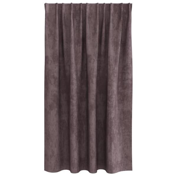 Gardiner - Brun - 140x140 cm - Öglor - Genomskinlig - Polyester brun