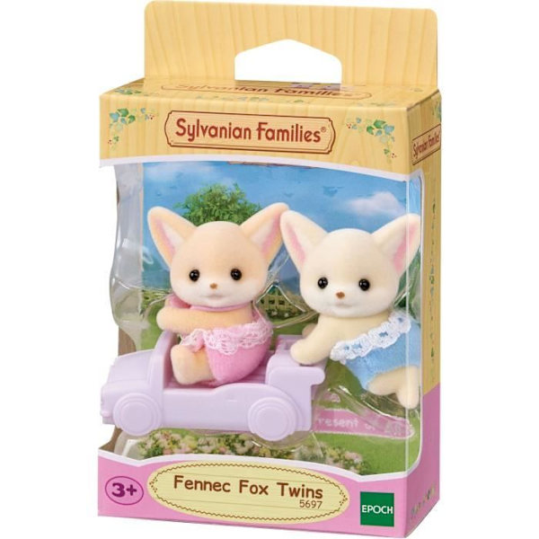Docka - SYLVANIAN FAMILIES - Fennec-tvillingarna - Modell 5697 - Flerfärgad - Ledad Flerfärgad