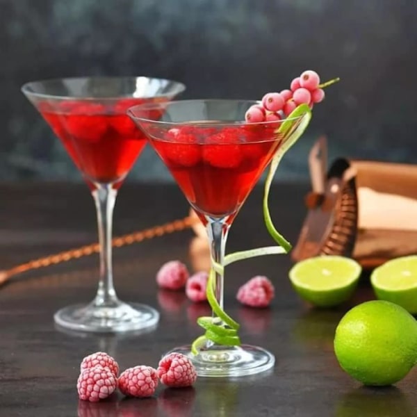 Verres à Martini - KROSNO - Avant Garde - 240 ML - Lot de 6 - Kristallklart Transparent Transparent