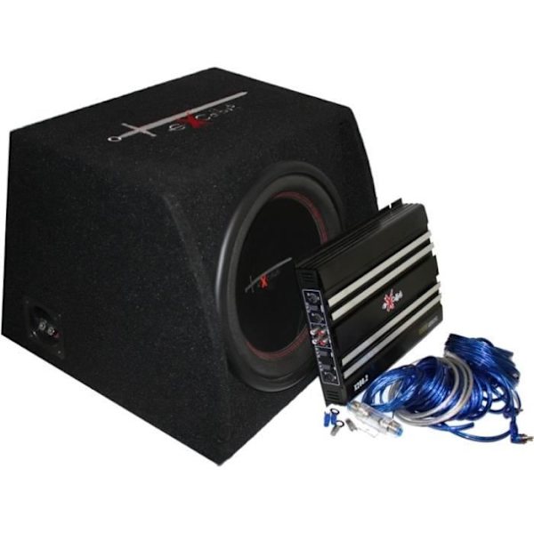 Subwoofer - Excalibur - X3 Basspack - Förstärkare ingår - 12 tum - Svart färg