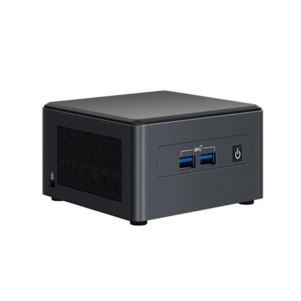 Mini PC - INTEL - NUC11TNHv50L - Core i5 1145G7 2,6 GHz - 0 Go RAM - Ingen hårddisk Svart