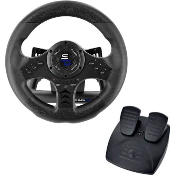 Racing Wheel - SUBSONIC - SV450 - Kompatibel Xbox-serie, Switch, PS4, Xbox One, PC (programmerbar)