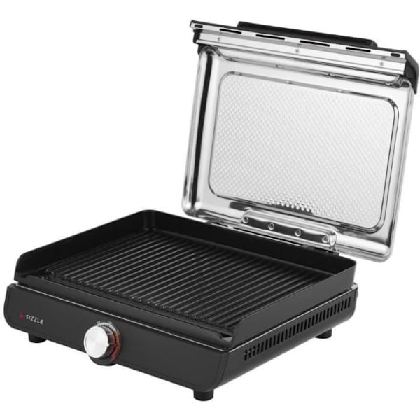 Grill och plancha NINJA - Sizzle GR101EU - Yta 34x8x13,5cm - Upp till 260°C Svart