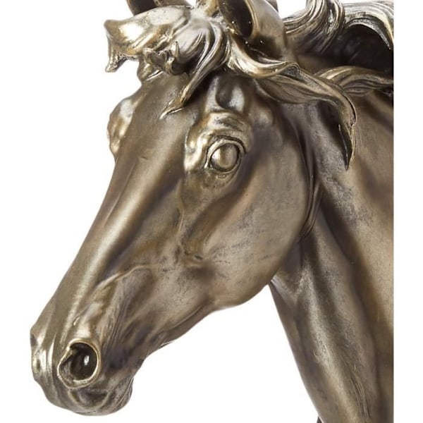 Staty - Design Toscano - QS252 - Mäktig häst - Flerfärgad - 38 x 14 x 33 cm Flerfärgad