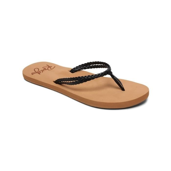 Flip Flops för kvinnor - Roxy - Costas - Remmar i syntetiskt läder - Svarta Svart 36