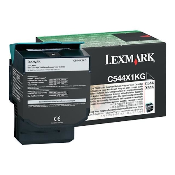LEXMARK C544, X544 tonerkassett - Svart - 6 000 sidor