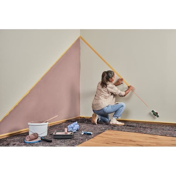 Laserlinjer BOSCH - UniversalWallLevel - Med manual + 2 batterier x 1,5V AA Grön