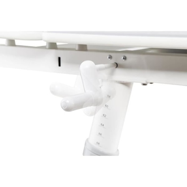 Ergonomiskt skrivbord för barn Ergo Office ER-417 med justering av höjd och lutning Låda Krok för väskor Vit