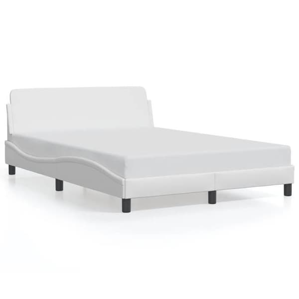 vidaXL Dover sängram vit 120x200 cm konstläder 373159