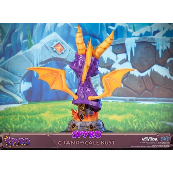 First4figures - SPYBGST - Spyro The Dragon Statue (Spyro Large Scale Bust) i harts