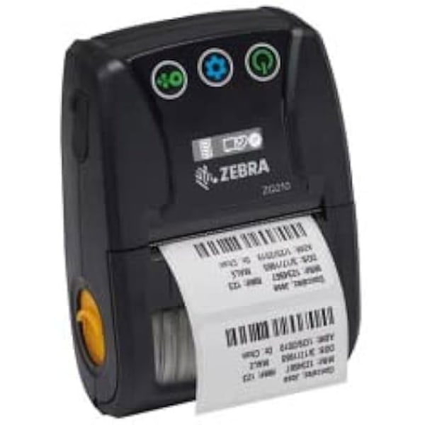 DT-skrivare - ZEBRA TECHNOLOGIES - ZQ210 - 2,25 tum - Bluetooth - USB-kabel Svart