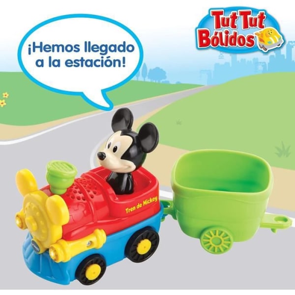 VTech Play Electronic Interactive Set med "The Station Station" och en exklusiv Mickey Car (80 Flerfärgad