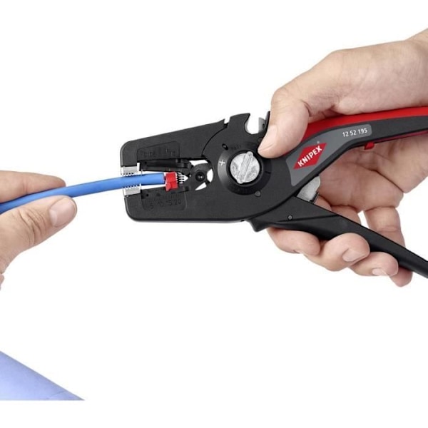 Knipex PreciStrip 16 12 52 195 SB Wire Stripper - Svart