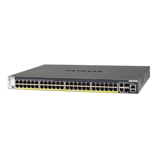 Switch hanterbar - NETGEAR - M4300-52G-PoE+ - 48 portar 1G PoE+ - 4 portar 10G - 550W PSU