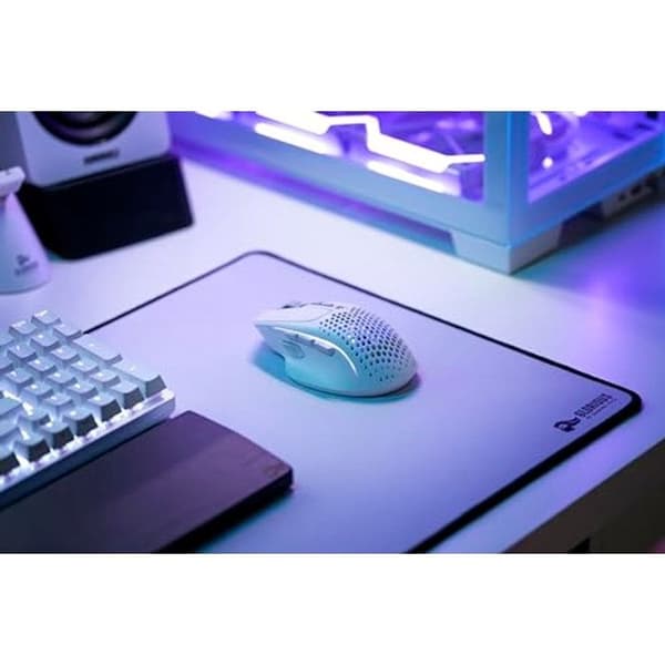 Trådlös mus - Glorious - Modell I 2 - Ergonomisk - 9 programmerbara knappar - Matt vit