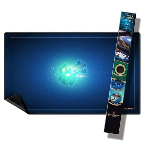 Multispelmatta Wogamat Saphir Storlek 2 60 x 100 cm Blå Blå
