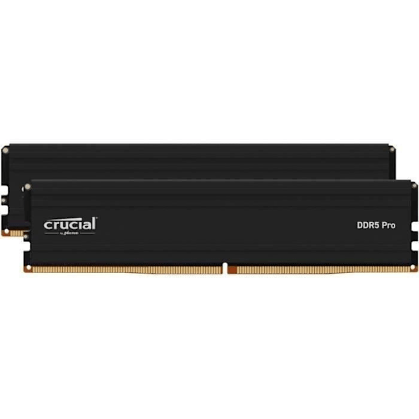 RAM-minne - CRUCIAL - DDR5 PRO - Kit 64 GB (2 x 32 GB) - 5600 MT/s - UDIMM - CL46 - CP2K32G56C46U5