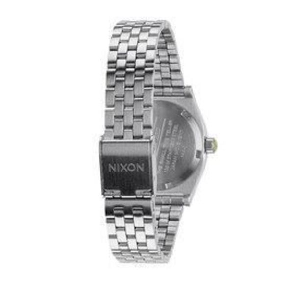 Klocka - NIXON - THE SMALL TIME TELLER - Silver - Neon Gul - Vattentät 10 Atm Silver, Neongult