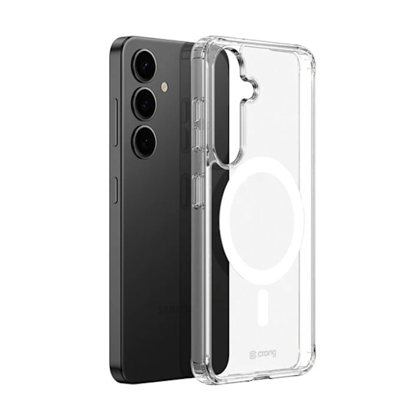 Coque för Samsung Galaxy S25 MagSafe (Transparent) Crong Crystal Shield Magnetisk
