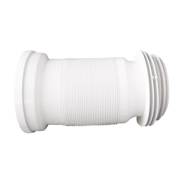 Flexibelt Raccordement - WC-tillbehör - Utvidgbar - Längd 250 till 540 mm - Diameter 90 till 120 mm - Vit Vit