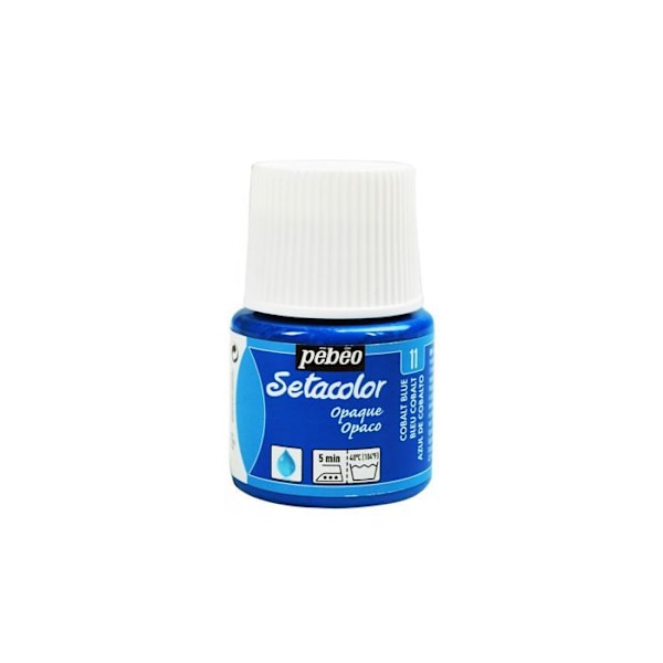 Textilfärg - Pébéo - Setacolor opak - Koboltblå N°11 - 45ml - Blandat Koboltblå nr 11