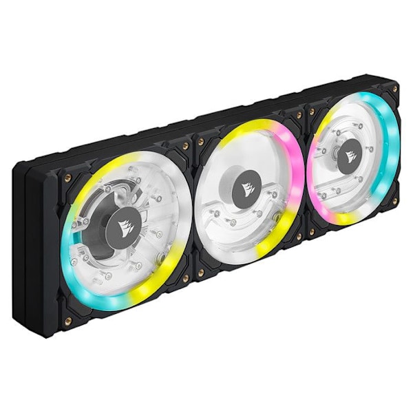 Kylfläns och fläkt - CORSAIR - Hydro X Series XD7 RGB - Svart - 140ml RGB LED reservoarpump
