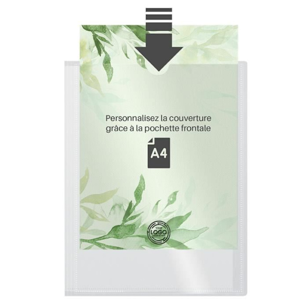Anpassningsbar A4-vyhållare WAYTEX 931440 - Transparent - 40 vyer - Transparent polypro-fodral Transparent