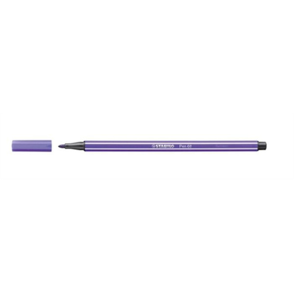 Feutre - Stabilo - Pen 68 - Lila - 10-pack - Linjebredd 1 mm Lila